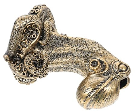 Alipis 1pc Vintage Octopus Harz Vase Miniatur Octopus Ornamente Wohnkultur Aquatische Dekoration