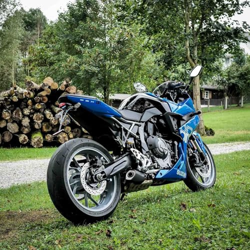 Raximo Kennzeichenhalter passend für Suzuki GSX-8S / GSX-8R 2023- mit Rücklicht dunkel
