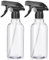 Uineko Spray Bottles, 2 Pack 10oz Mist & Stream, Heavy Duty Spray Bottle, Empty Water Spray Bottle, BPA Free Plastic, Refillable Containers for Cleaning Solutions, Plants, Hair, Essential