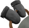 Baby Uma Pram Hand Muff - Soft Fleece-Lined Faux-Leather Hand Warmers Gloves, Wind & Water-Resistant Pram Gloves for Stroller, Zip-On Pram Mittens, Universal Handmuffs