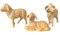 Sparfroh Schaf Osterlamm Set - 3er - ca. 4cm - Deko Basteln - Osterkrippe