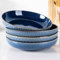GBHOME Lot de 4 bols à pâtes, en porcelaine, diamètre : 24 cm, extra profonds, en céramique, pour pâtes, salade, desserts et dîners de famille, passent au lave-vaisselle et empilables, 1250 ml