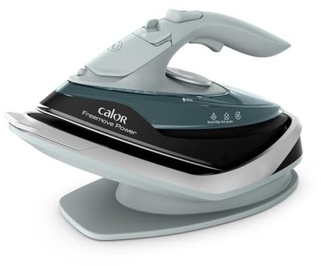 Calor Freemove Power Dampfbügeleisen, kabellos, 2600 W, kontinuierlicher Durchfluss 40 g/min, Pressing 220 g/min, effizient, leicht, FV6672C0