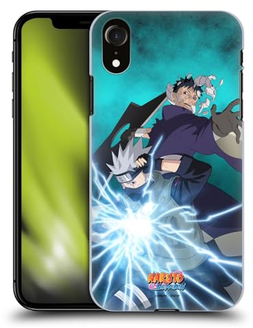 Head Case Designs Offizielle Naruto Shippuden Obito und Kakashi Schluessel Kunst Harte Rueckseiten Handyhülle kompatibel mit Apple iPhone XR