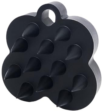 Silikon-Shampoo-Bürste - Kopfhaut-Massagekamm-Schrubber, 7 x 7 x 3 cm, sanftes Haarreinigungswerkzeug für Frauen, entspannendes Duschzubehör für Zuhause oder Salon, Haarpflege und Gesundheitserhaltung