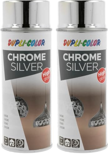 DUPLI-COLOR 285813 CHROME SILVER 400 ml (Packung mit 2)