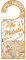 Señalética Hotel Colgadores Puertas No Molestar Naranja impresión Doble Cara PVC | Medidas 11.00 cm x 26.00 cm | Puertas Habitaciones hoteles | Resistentes | Decorativos | Pack de 5 Unidades