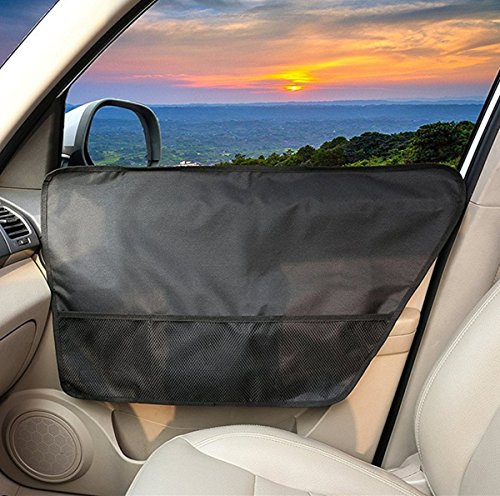 BASELIFE Autotür Schutzfolie Matte,autotür Schutz Hund,Autotürabdeckung Anti-Scratch Fahrzeug Tür Abdeckung Pad Hund, Kratzfest und maschinenwaschbar, sicher für Hunde, für alle geeignet, 2 Stück