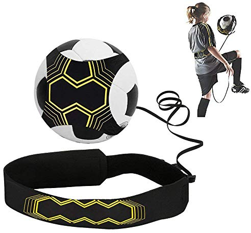 ONEVER Fussball Trainingszubehör - Fußballs Geschenke für Jungs Solo Praxis Training Aid Fußballs Kick Trainer Trainingszubehör Fußball Sachen Training für Kinder Anfänger
