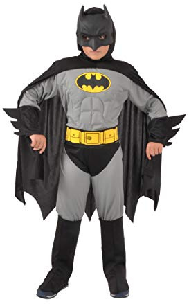 Ciao- Batman costume disguise boy official DC Comics with padded muscles
