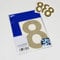 BS® Large Waterproof Non-fading Self Adhesive Vinyl Numbers | 8 (EIGHT) | 150mm | Pack of 4 | GOLD | Wheelie Bin Numbers