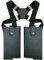 Antivolster, Holster d'épaule à Double Poche, Etui Porte-téléphone, Portefeuille et Porte-Cartes, Antivol, Discret, Unisex, Bretelles réglables, Ideal pour Voyager Leger
