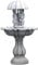 Green Lane Garden Grande fontaine d'extérieur en pierre blanche reconstituée – Résistante aux intempéries, décorative, fontaine d'eau pour enfants avec parapluie