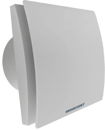 Brookvent Airstream DMEV 100 CF Extractor Fan – 100mm | Constant Flow | EC Motor | Quiet 11–26 dB(A) | IPX4 Rated | Wall/Ceiling/Window Mount | Overrun Timer | 2-Year Warranty | Double Insulated