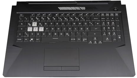 ASUS TUF Gaming F17 FX706HE original Tastatur inkl. Topcase DE (deutsch) schwarz/transparent/schwarz mit Backlight