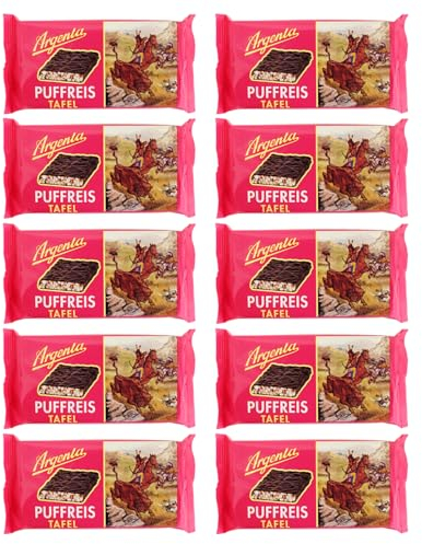 10er Pack Argenta Puffreistafel Puffreis-Schokolade 10 x 60 g