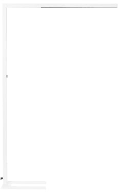 Beliani LED-Stehlampe Metall weiß 194 cm Touch-Funktion dimmbar Bogenlampe Mensa