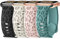 Jiamus 4 Stück Leopard Gravierte Armbänder Kompatibel mit Apple Watch Armband 40mm 41mm 44mm 38mm 45mm 49mm 42mm Damen Herren,Sport Silikon Ersatzarmband für iWatch SE Ultra 2 Series 9 8 7 6 5 4 3 2 1