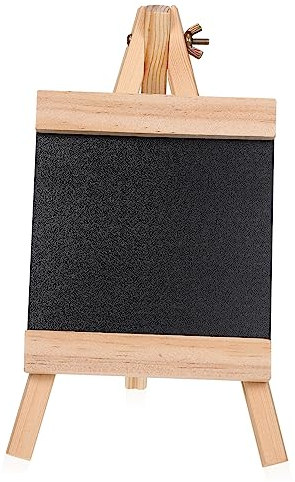 OHPHCALL Mini-schwarztafel Kreideschild Für Essen Party-food-etiketten Stehendes Kreidetafelschild Hölzernes Menü-nachrichtenbrett Preistafeln Ausstellen Indikator Kind Holz Buffet