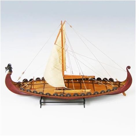 FLEAGE 1/50 Viking Segelboot Modell Holzbausatz Proportion Segelboot Montage Modell Schiff Holzspielzeug