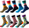 GEYIWSSXY Bunte Socken Damen Lustige Sneaker Baumwolle Socken Herren Witzige Business AnzugLangesocken 10 Paare