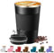 KISUOMAOYI Travel Mug - 380/510 Reusable Insulated Coffee Mug with Leakproof Lid, 304 Stainless Steel Portable Coffee Cup for Hot & Cold Coffee, Tea, Water and Drinks (Black)