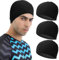TEOZBLU 3 piezas Gorros De Natación Elásticos, Gorros Piscina Tela, para Hombres y Mujeres, Natación Elásticos Gorro de Baño para