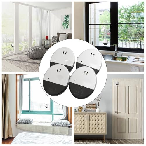 Kompaktes Design, Glasbruchmelder, effektiv bei der Erkennung von Vibrationen bei 130 dB (2 Stück)