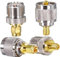 HiAoey 4Pcs SMA to UHF FR Coaxial Connector Kit SMA to PL259 SO239 UHF VHF Crimp Coax Adapter for CB Radio/Handheld Ham Radio Antenna/Walkie Talkie/Amateur Radio