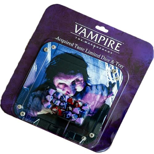 Renegade Game Studios Vampire: The Masquerade RPG: Acquired Taste Dice & Tray Accessory Pack | Spielzubehör | ab 18 Jahren