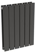 Radiateur anthracite mural eau chaude horizontal en acier double lame | 60 x 45 cm 662 Watt chauffage central | 4 raccordements 15x21 (1/2) NYTIA by NOYON & THIEBAULT