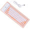 HOMSFOU Clavier Enroulable USB 85 Étanche et Clavier Pliable en Silicone Flexible pour Ordinateur pour Voyage à l'huile Couleur Noir