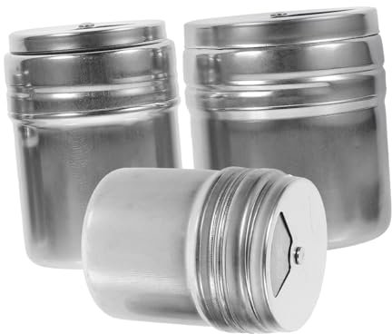 Alipis 3stücke Edelstahl Gewürzglas Mit Zahnstocherhalter Für Grillgerichte Zucker Und Salz Leicht Zu Reinigen Und Praktisch Für Küche