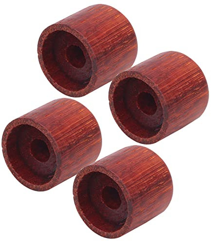 Acouto 4pcs Maple Wood Effect Pedal Control Amplifier Knobs for Electric Guitar Bass Electric Guitar AccessoryElectric KnobMaple KnobElectric Amp KnobBass Effect