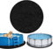 Tappeto Geotessile Per Piscina Fuori Terra Rotondo【12/14/15/18/21/24/27ft】Base Protettiva Anti Perforazione, Rivestimento Esterno Resistente Per Piscine Interrate E Fuori Terra (Square 1.5mx1.5m)