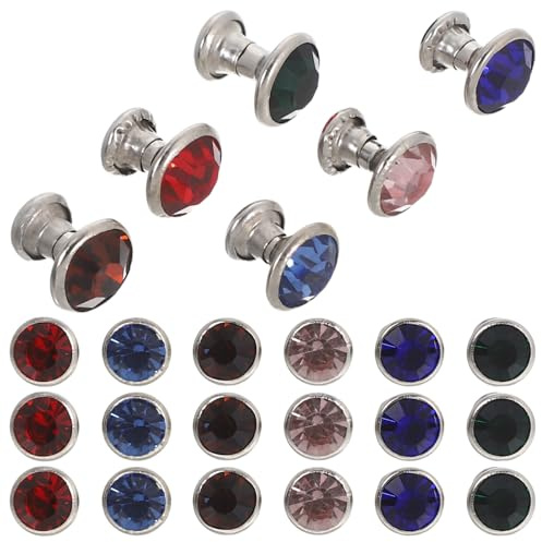 DIYEAH 120pièces Rivets Cristal De Strass Et Clous Pour Maroquinerie Fabrication Artisanale Articles Cuir