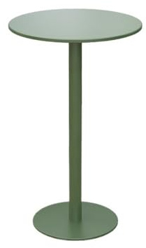 FZL02068LM Flurtisch Runder Tisch aus Eisen for den Innen- und Außenbereich, Barhöhentisch for Wohnmobile, Terrassen, Catering-Partys, gewerbliche Veranstaltungen Schmal Konsolentisch(Green)