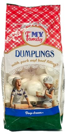 My Family Pork And Beef Dumplings Frozen Savoury Dish Home Style Cooked Flavour Rich Origin Romania 900g Pack Of 1