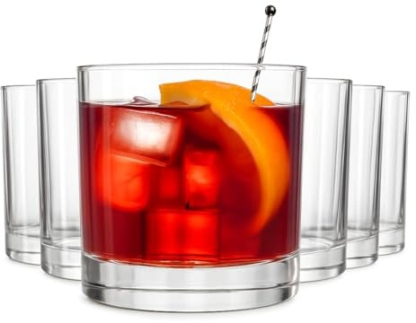 MUVELL 6er Tumbler Gläser Set „Japan“ - 300 ml Trinkgläser & Wassergläser - 3 mm Glasstärke, Kristallklar & spülmaschinenfest - stabile Cocktailgläser & Whiskygläser - Geschenkset