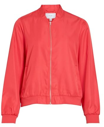 Vila Damen leichte Übergangsjacke Blouson Bomberjacke VIPapaya 14100221 Hibiscus 40