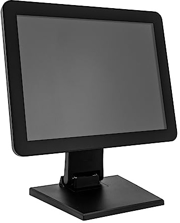 soudesileim Monitor touch da 15 pollici per sistema di cassa, compatibile con più sistemi e metodi di pagamento, display LED per vendita al dettaglio e gastronomia