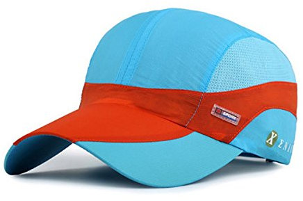 Sporty Sport New Running Baseballcap Golf Outdoor Mesh Kappe Mütze Jogging Fitness Cap Laufkappe Basecap atmungsaktiv schnell trocknend verstellbar (Türkis)