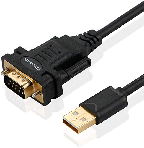 OIKWAN USB a RS232, adattatore seriale chip FTDI, cavo seriale 2.0 a maschio DB9 per Windows 11,10, 8, 7, Vista, XP, 2000, Linux e Mac OS (6ft)