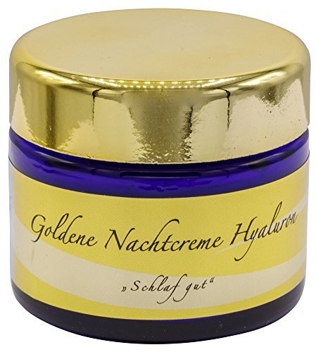 Goldene Nachtcreme mit Hyaluron 50ml – Intensive Feuchtigkeit, natürliche Hautpflege, Anti-Aging, strahlender Teint & Regeneration über Nacht – chi-enterprise