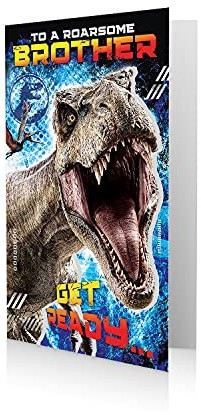 Jurassic World jw005 Brother Geburtstagskarte