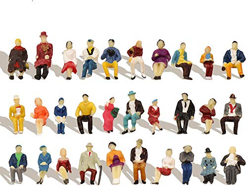 Evemodel P8711 NEU 60 STK. verschieden sitzende Figuren Spur H0 1:87