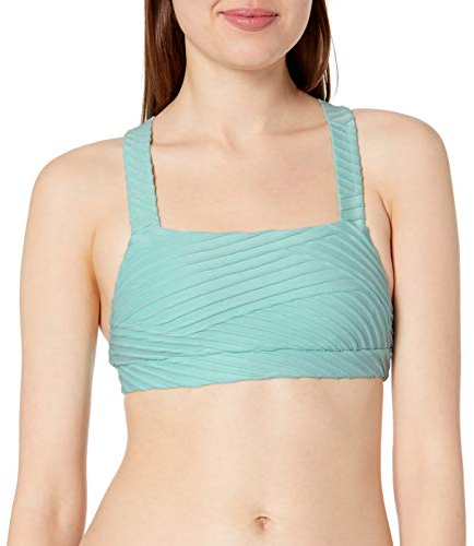 Seafolly Damen Freshwater Crop Top Bikinioberteil, Türkis (Fresh Mint Fresh Mint), 38 (Herstellergröße: 12)