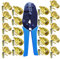 Kagni 10 connettori SMA maschio a femmina e strumento di crimpatura coassiale per cavo di prolunga antenna wifi RG174 RG316