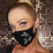 Unicra Kristall Weihnachten Gesichtsmasken Weihnachten Maskenball Party Glitzer Maske Kostüm Zubehör für Frauen und Mädchen (Elch)