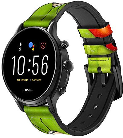 Ladybug Cinturino in pelle Smartwatch per Fossil Womens Gen 5E, Womens Gen 4, Hybrid Smartwatch HR Charter taglia (18mm)